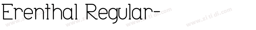 Erenthal Regular字体转换